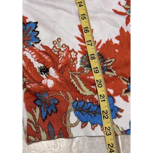 Cable & Gauge Women Size M Floral Button Up Cardigan Sweater Art To Wear Office - Picture 7 of 9